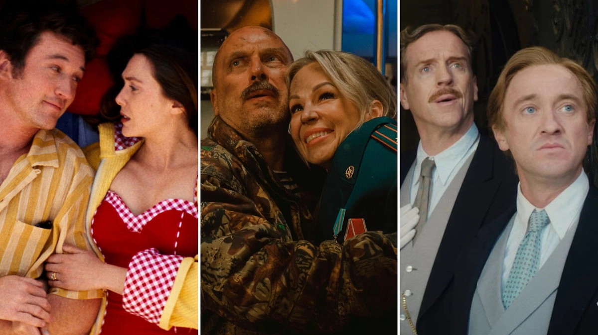 Кинопремьеры, которые можно будет посмотреть после 15 декабря 2025 года. Обложка © Кадр из фильма «Вечность», режиссёр Дэвид Фрейн / Kinopoisk © Кадр из фильма «Ёлки 12», режиссёр Ольга Долматовская и др. / Kinopoisk © Кадр из фильма «Фэкхем-Холл», режиссёр Джим О’Хенлон и др. / Kinopoisk