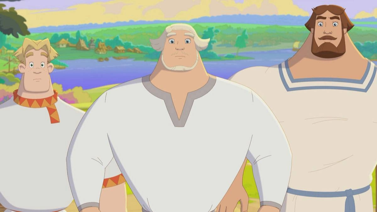 Эта кинопремьера 2025 года выйдет во второй половине декабря. Она порадует и детей, и взрослых. «Три богатыря и свет клином» — когда посмотреть. Фото © Кадр из фильма «Три богатыря и свет клином», режиссёр Дарина Шмидт / Kinopoisk