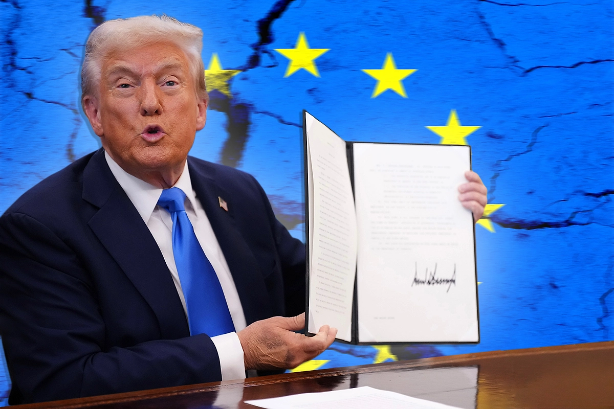 США представили план, после которого НАТО уже не будет прежним, а Европа осталась один на один с угрозами. Коллаж © Life.ru. Обложка © Gettyimages / Andrew Harnik, © Shutterstock / FOTODOM / FOTOGRIN