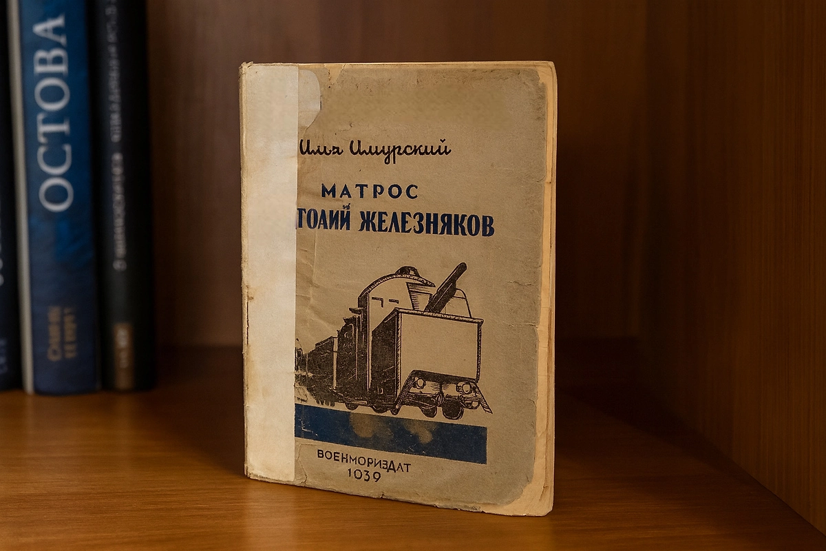 Это книга про матроса Железняка. Написал её Илья Амурский. Полная биография. Фото © ChatGPT