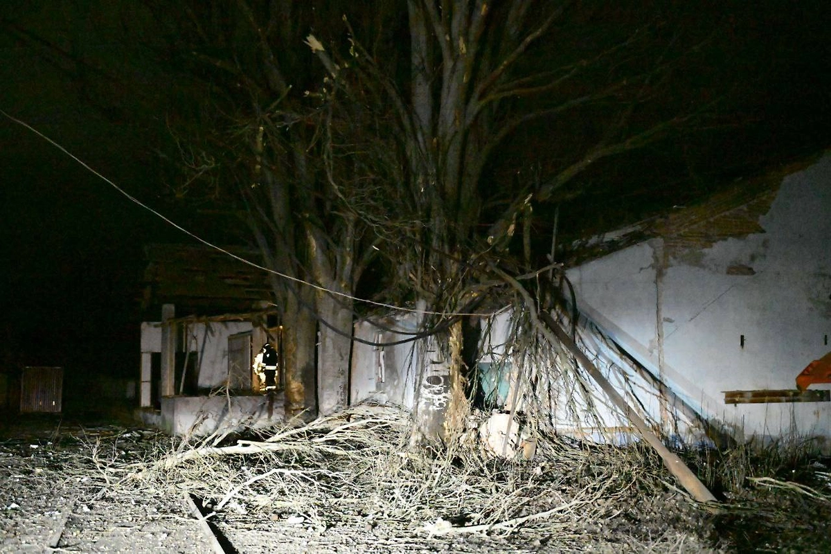В Геническе при ударе ВСУ повреждены несколько домов. Фото © Telegram /Владимир Сальдо