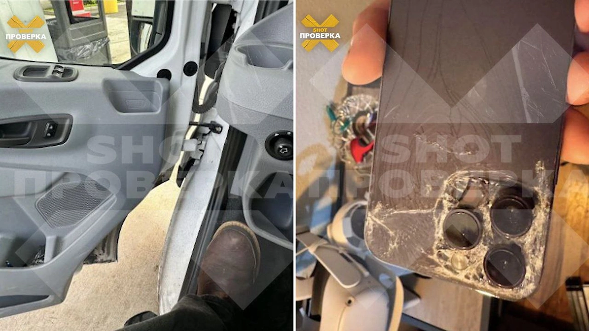 Ford Transit может разбить ваш телефон. Фото © Telegram / SHOT ПРОВЕРКА