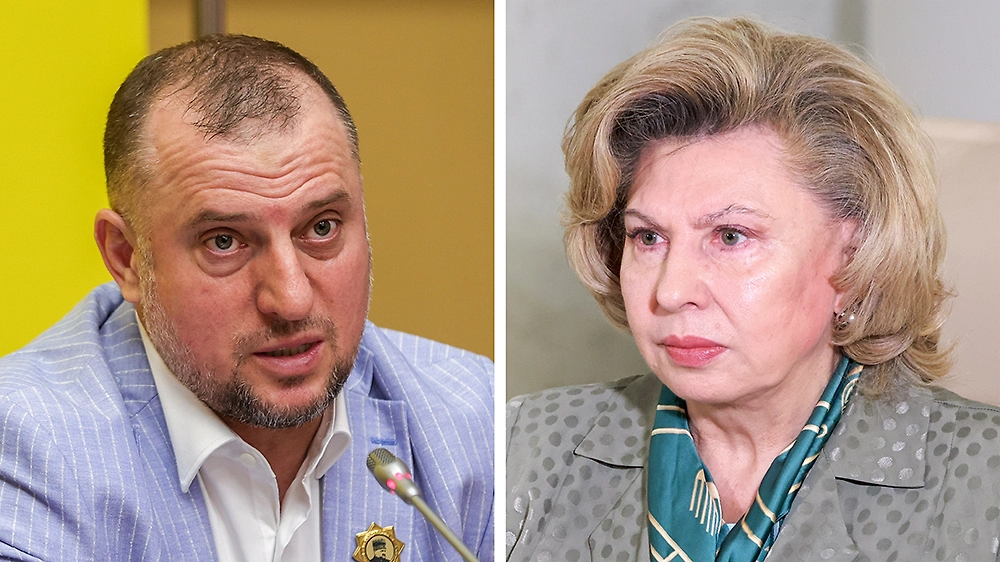 Командующий спецназа «Ахмат» и заместитель командующего 2-м армейским корпусом ЛНР, Апти Алаудинов и уполномоченная по правам человека в России Татьяна Москалькова. Обложка © ТАСС / NEWS.ru / Наталья Шатохина, Евгений Мессман