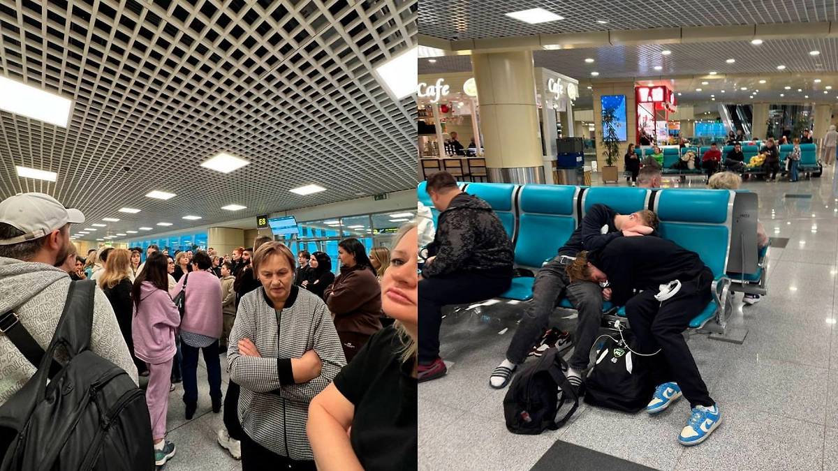 Около 300 человек не могут улететь из Москвы в Хургаду уже 15 часов. Обложка © Telegram / SHOT