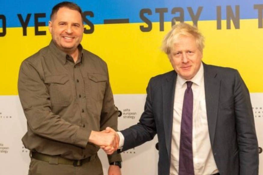 Андрей Ермак и Борис Джонсон. Обложка © president.gov.ua