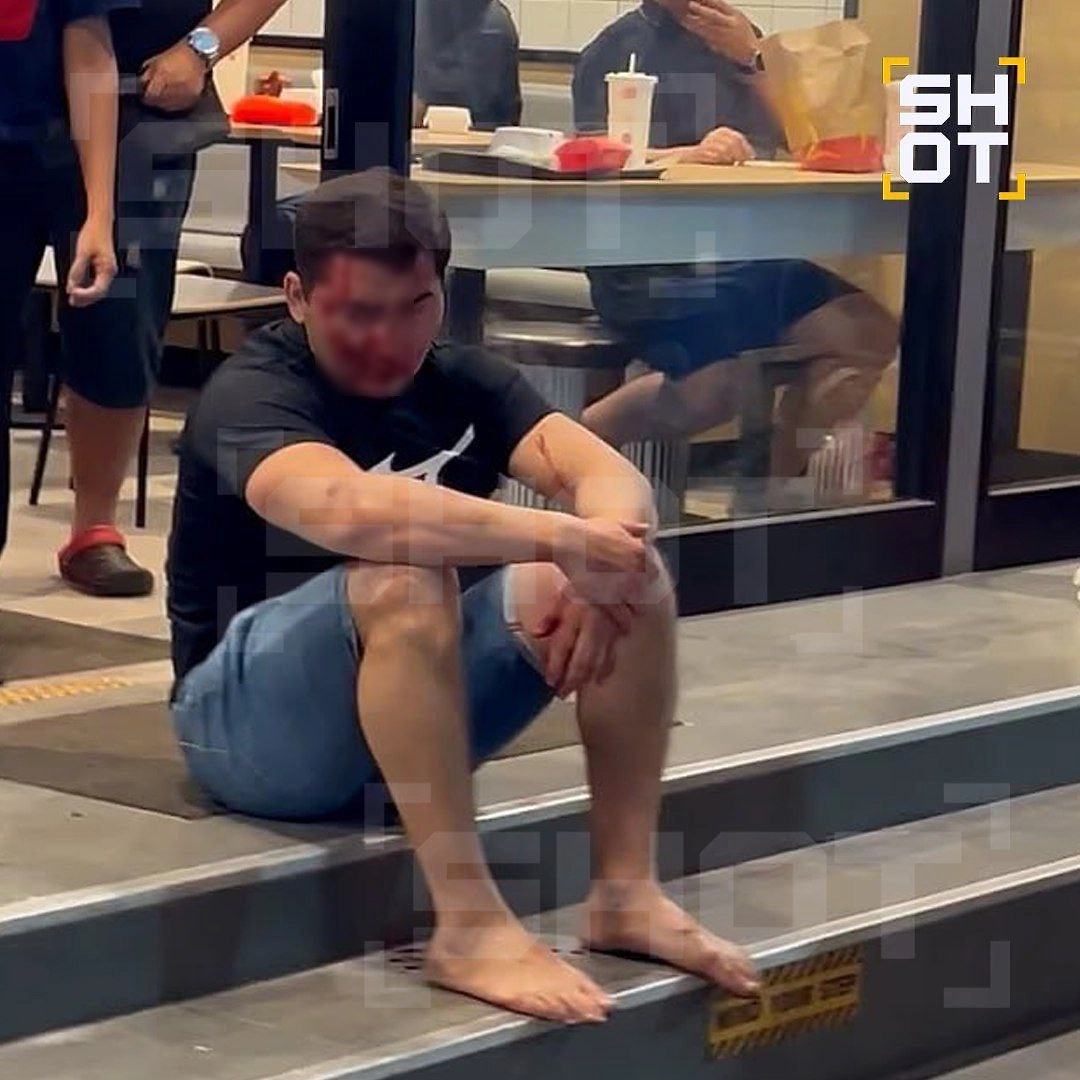 Избитый британцами россиянин. Фото © Telegram / SHOT