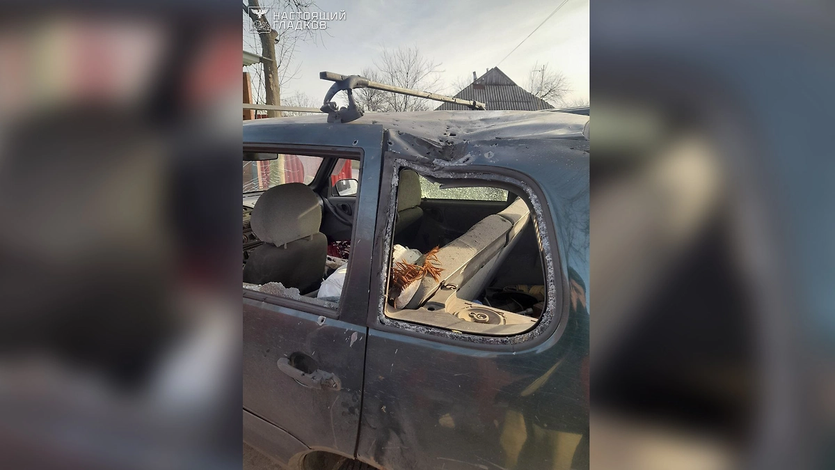 Последствия атаки ВСУ на авто в Белгородской области. Обложка © Telegram / Настоящий Гладков