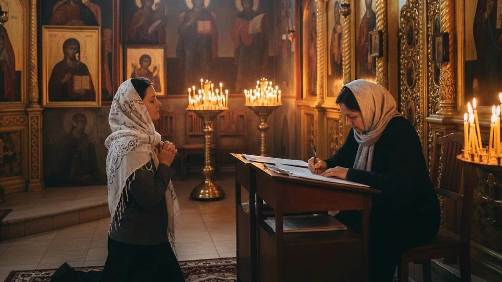 Материнская молитва за сына или дочь должна сочетаться с церковными таинствами. Фото © Nano banana