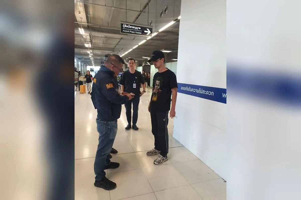 Момент задержания Дзугкоева в Таиланде. Обложка © Telegram / Mash