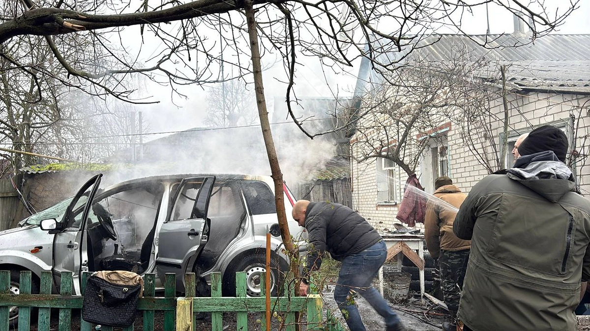 ВСУ ударили дронами по Грайворону, когда там был губернатор Гладков. Фото © Telegram/Настоящий Гладков