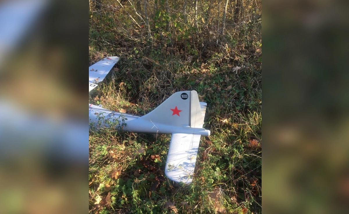 Упавший дрон. Фото © Х / jirik957