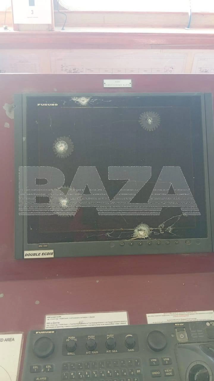 Последствия атаки танкера в Чёрном море. Фото © Telegram / Baza