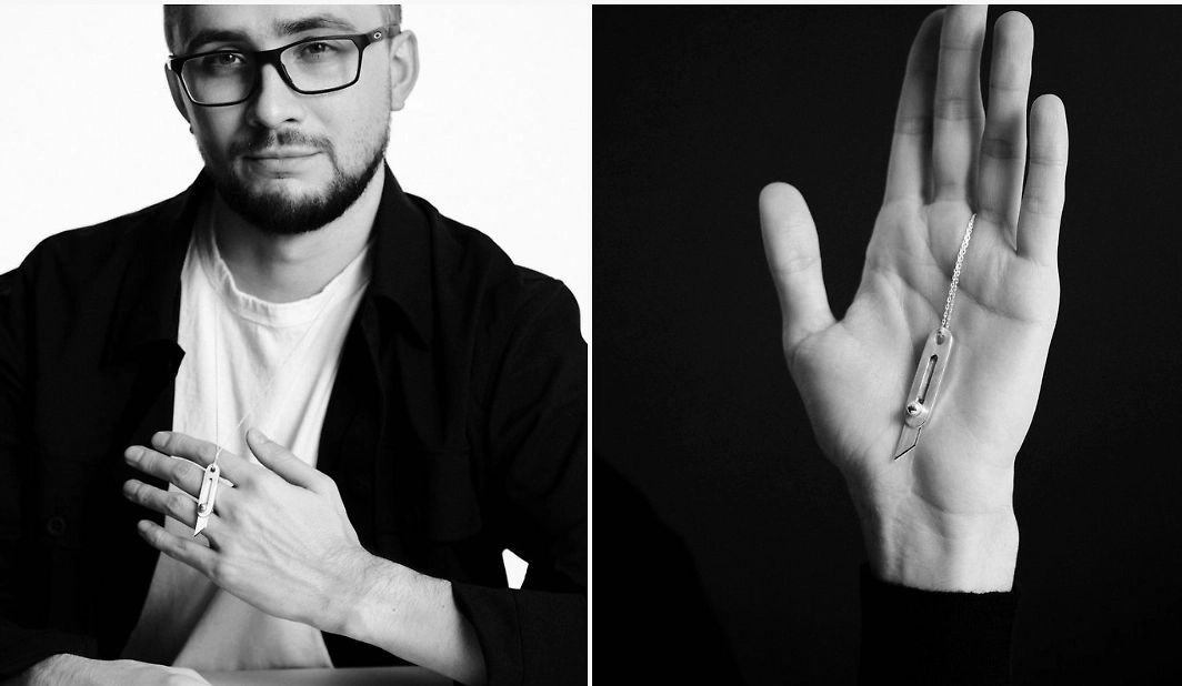 Радикал и убийца Сергей Стерненко (слева) стал лицом этой коллекции. Фото из соцсетей бренда