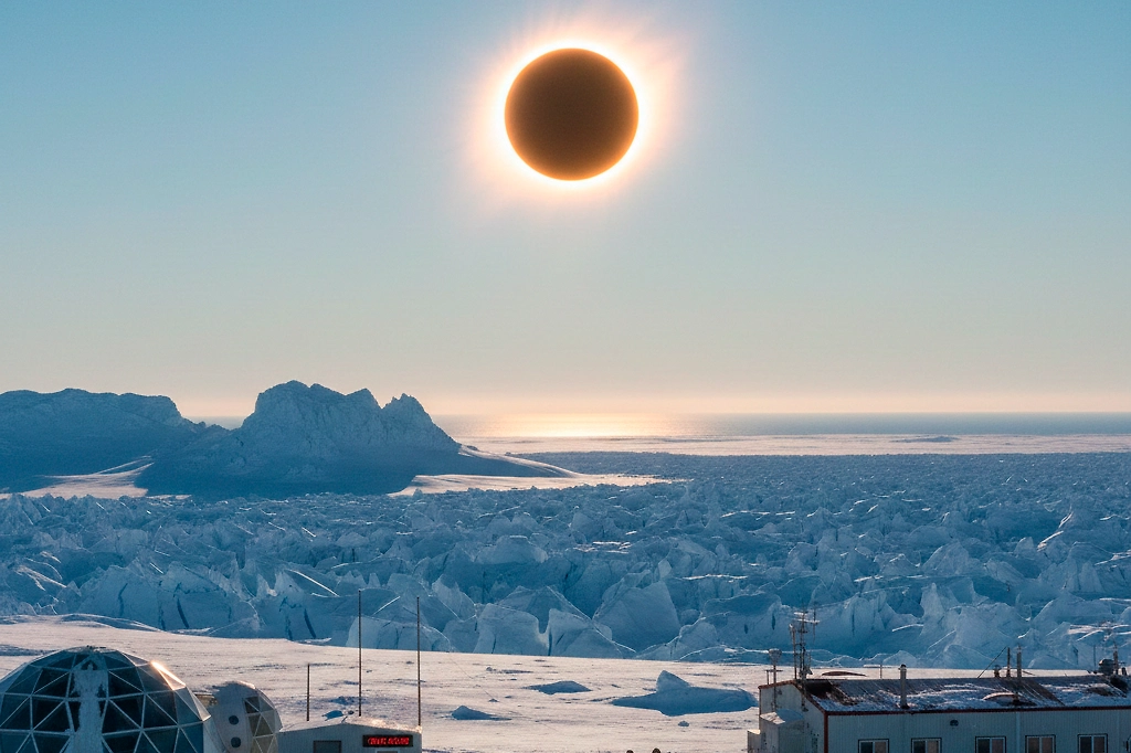 Коридоры затмений 2026 года: мистические периоды февраля и августа. Фото © Gemini Nano Banana