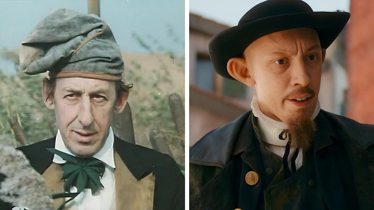 Продавец пиявок Дуремар: тогда и сейчас. Фото © Кадр из фильма «Приключения Буратино», режиссёр Леонид Нечаев, сценаристы Инна Веткина, Алексей Толстой / Kinopoisk © Кадр из фильма «Буратино»