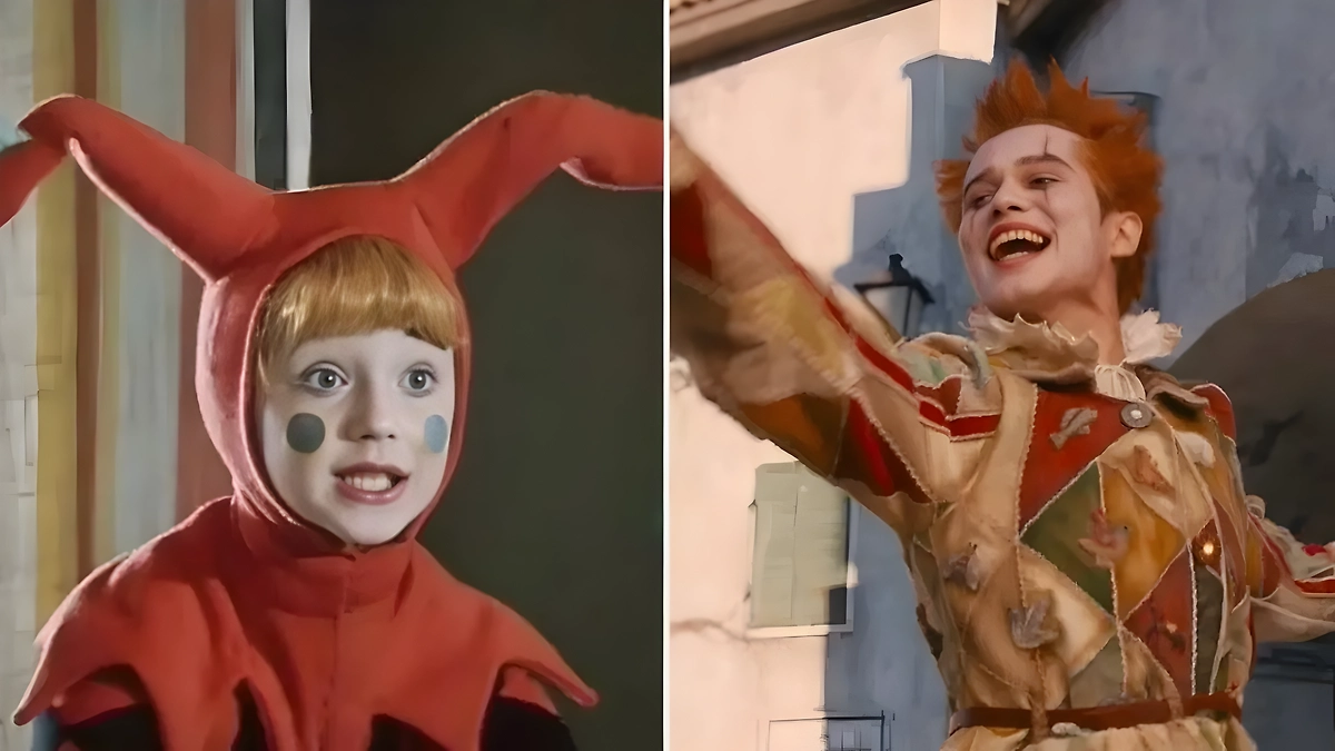 Арлекин очень сильно преобразился, а каким был? Фото © Кадр из фильма «Приключения Буратино», режиссёр Леонид Нечаев, сценаристы Инна Веткина, Алексей Толстой / Kinopoisk © Кадр из фильма «Буратино»