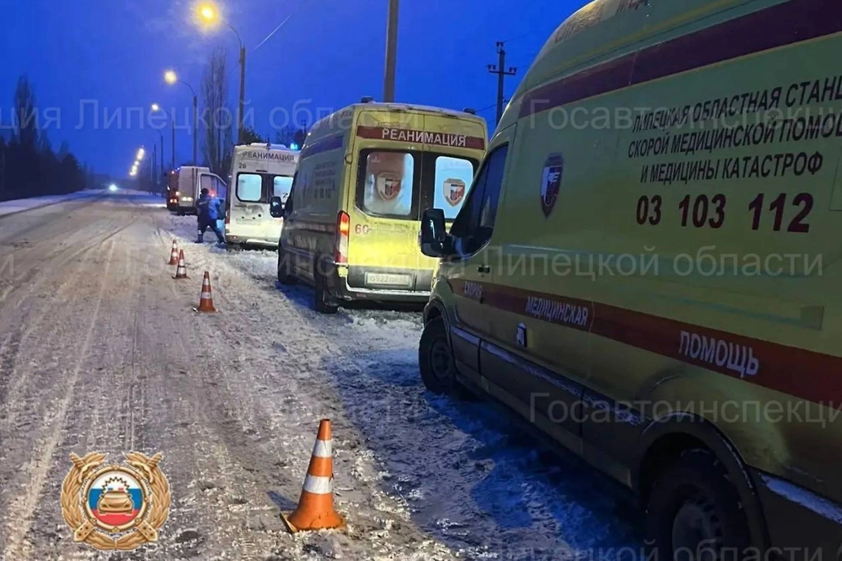 По факту ДТП проводится проверка. Фото © Telegram / Госавтоинспекция Липецкой области