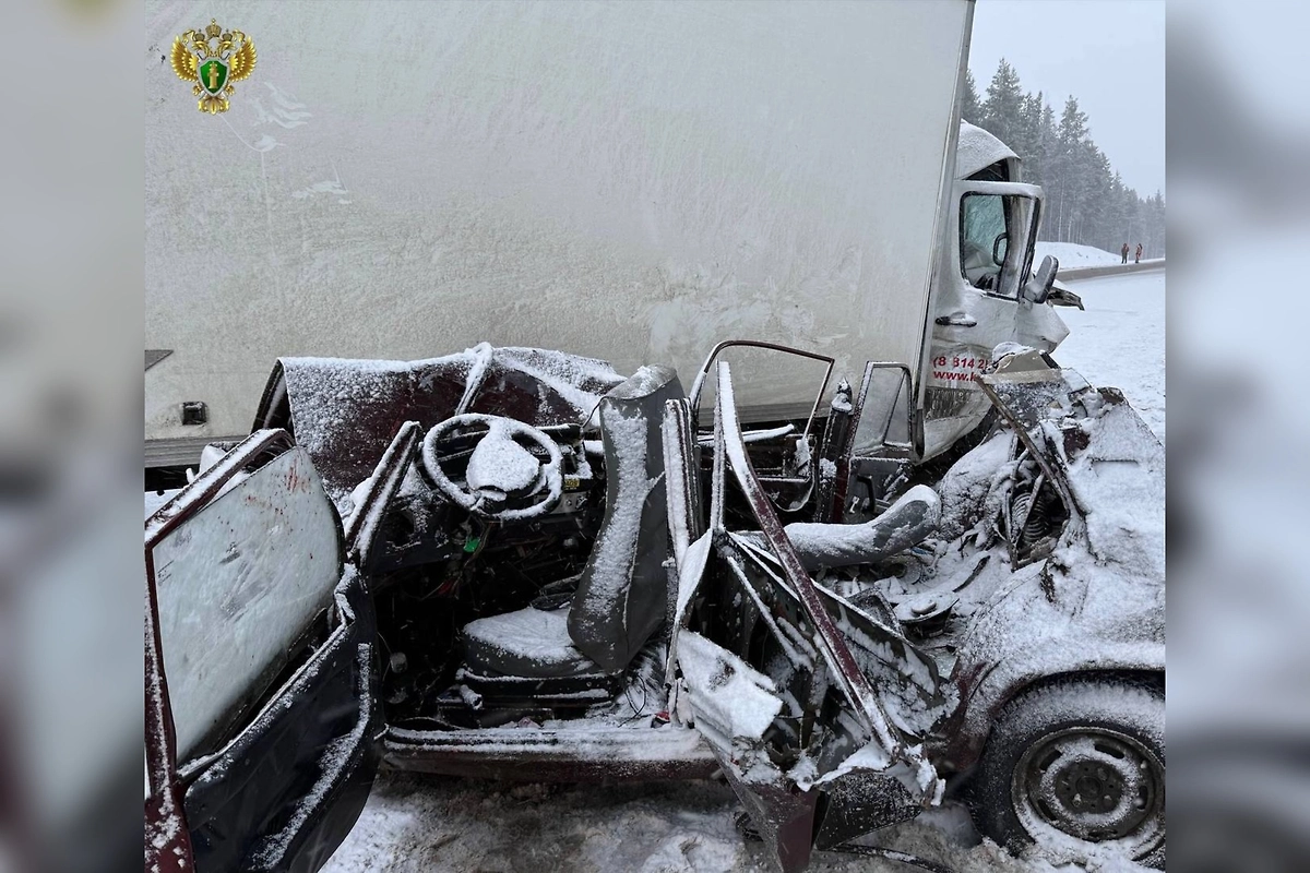 Последствия смертельного ДТП. Фото © Telegram /Прокуратура Республики Карелия