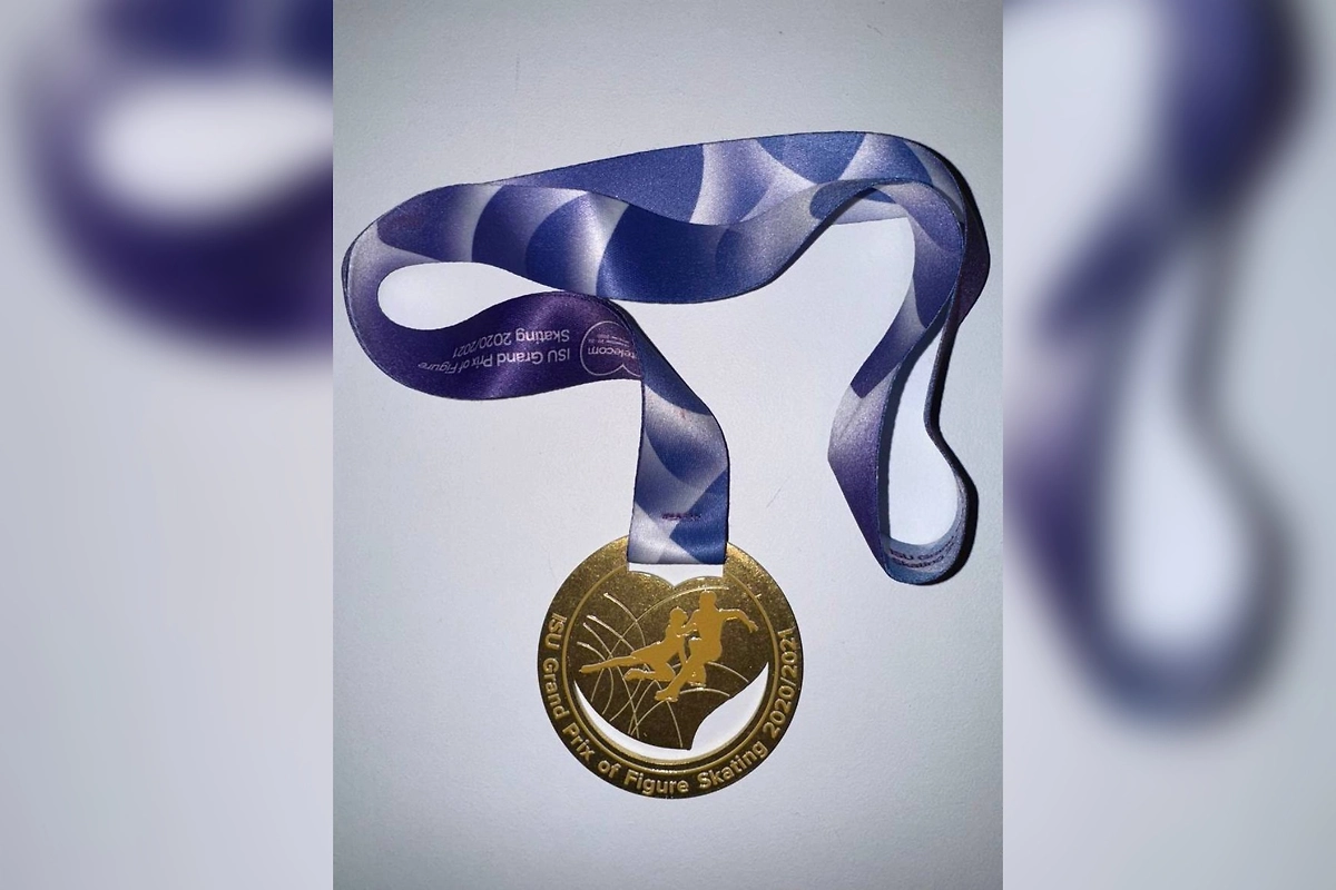 Медаль Елизаветы Туктамышевой. Фото © Telegram/ Tuktik_Elizaveta Tuktamysheva