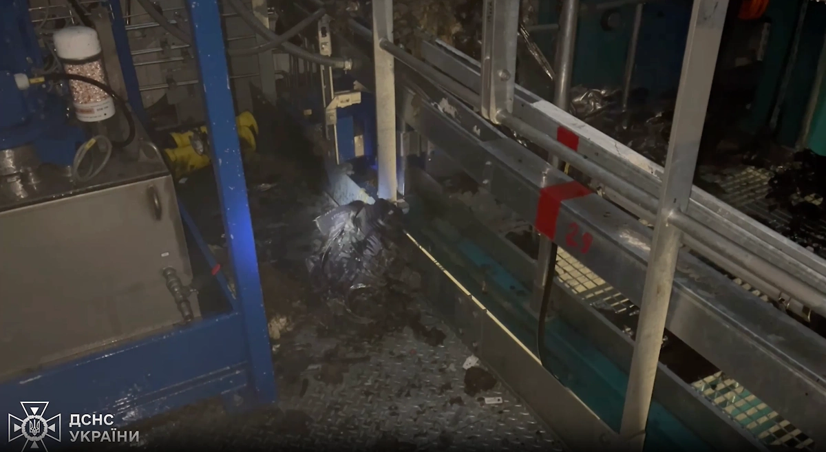 Повреждения на Чернобыльской АЭС. Фото © Государственная служба Украины по чрезвычайным ситуациям