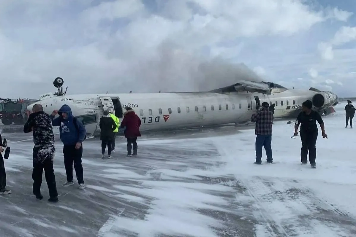 Последствия авиакатастрофы. Обложка © X / brenno__moura