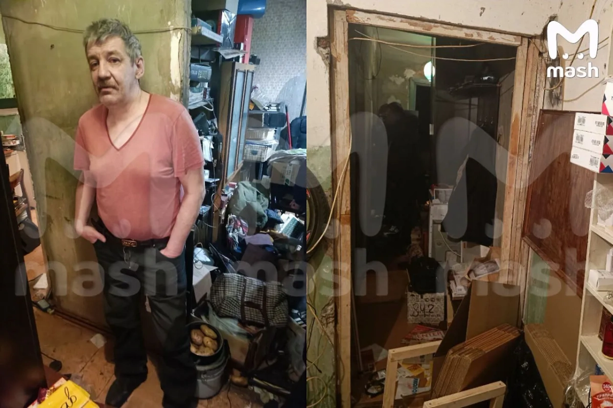 Ростислав Фейгин сделал из своей квартиры помойку. Фото © Telegram / Mash
