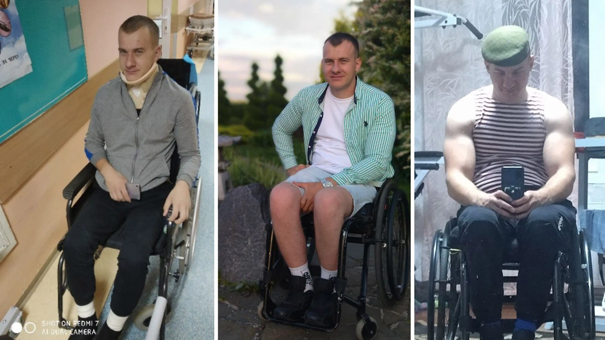 После аварии: 3 месяца / 3 года / сейчас. Фото © Личный архив Валентина