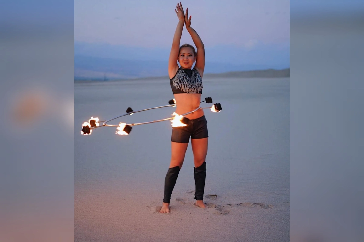 Гимнастка Жибек Казакова. Обложка © Instagram (признан экстремистской организацией и запрещён на территории Российской Федерации) / kazakova_jk