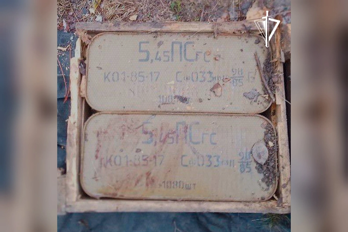 Схрон с оружием и боеприпасами. Фото © VK / Росгвардия