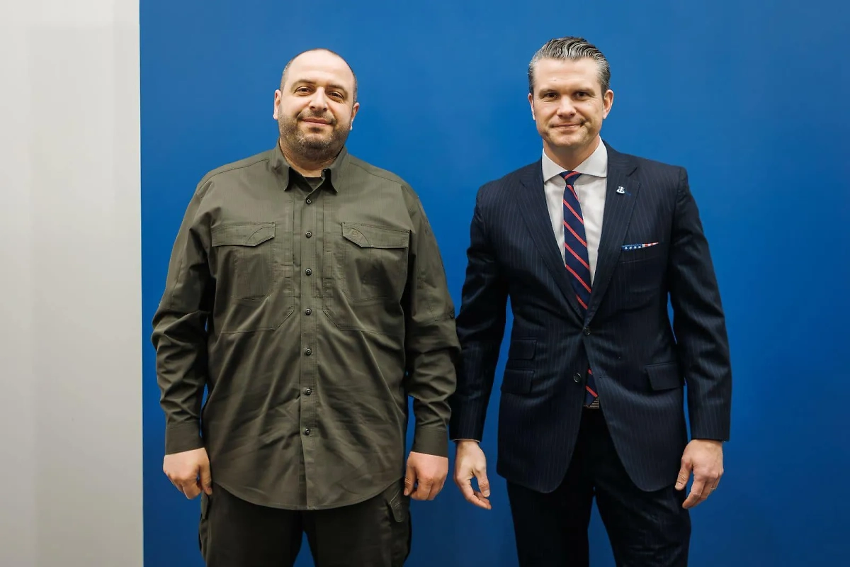 Глава Минобороны Украины Рустем Умеров и министр обороны США Пит Хегсет. Фото © Министерство обороны Украины