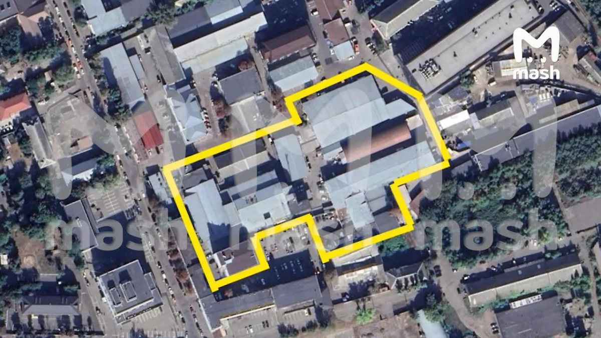 Координаты засекреченного предприятия. Фото © Telegram /  Mash