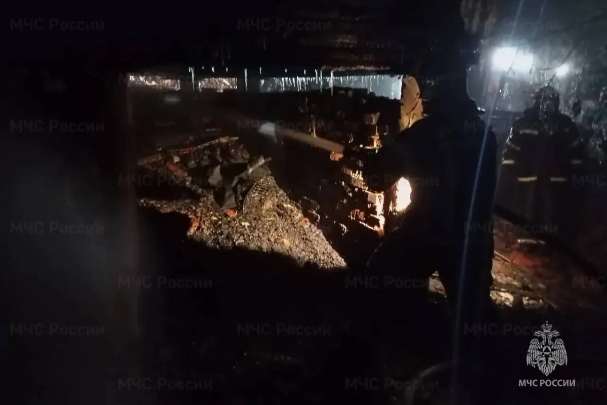 Последствия пожара. Обложка © ГУ МЧС по Московской области