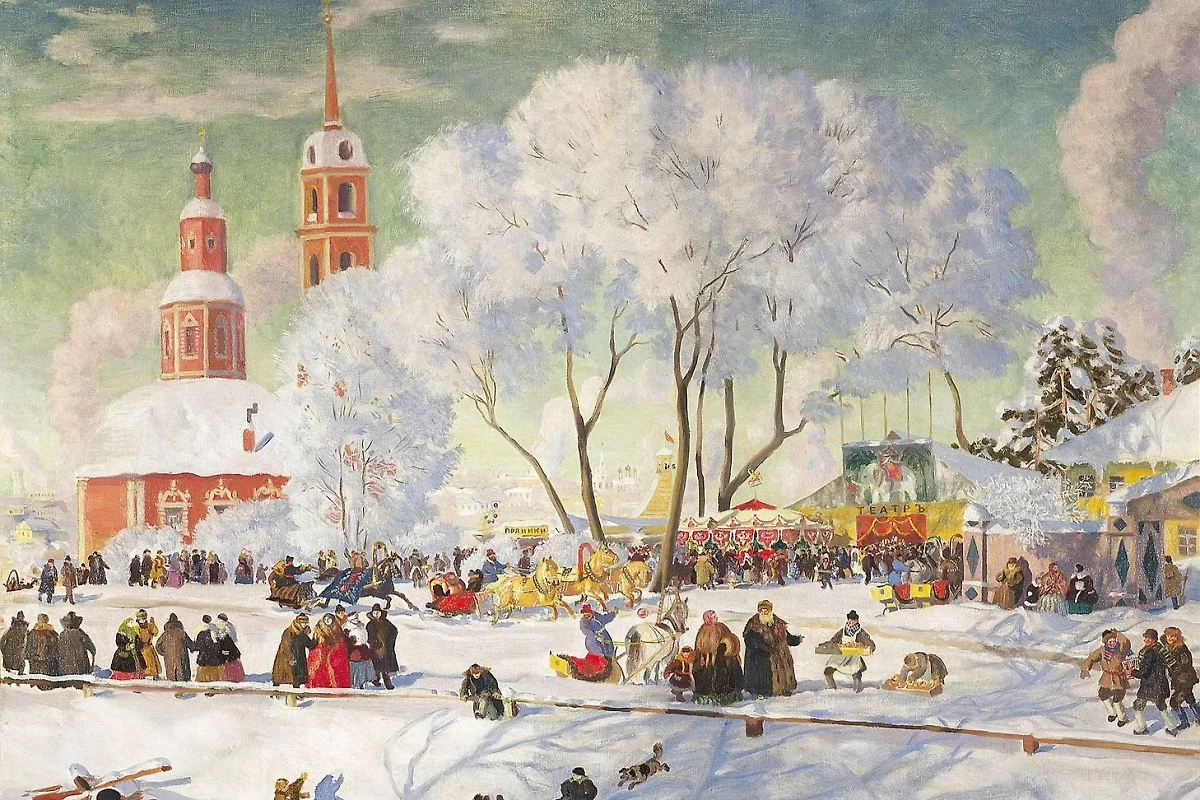 Сырная седмица — это Масленичная неделя, но в православии. Фото © Wikipedia / Борис Михайлович Кустодиев
