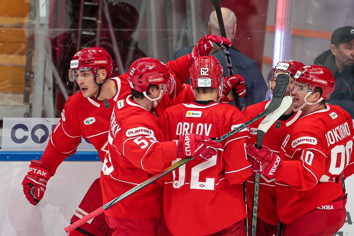 «Спартак» вышел в плей-офф КХЛ. Обложка © ХК «Спартак»