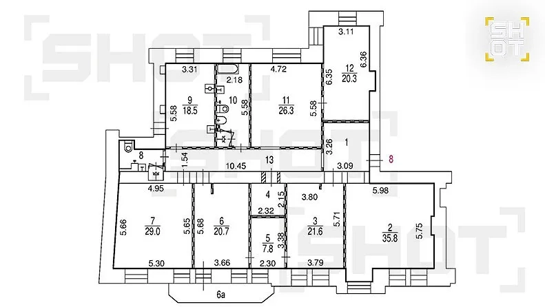 План секретной квартиры Леонида Якубовича. Фото © SHOT