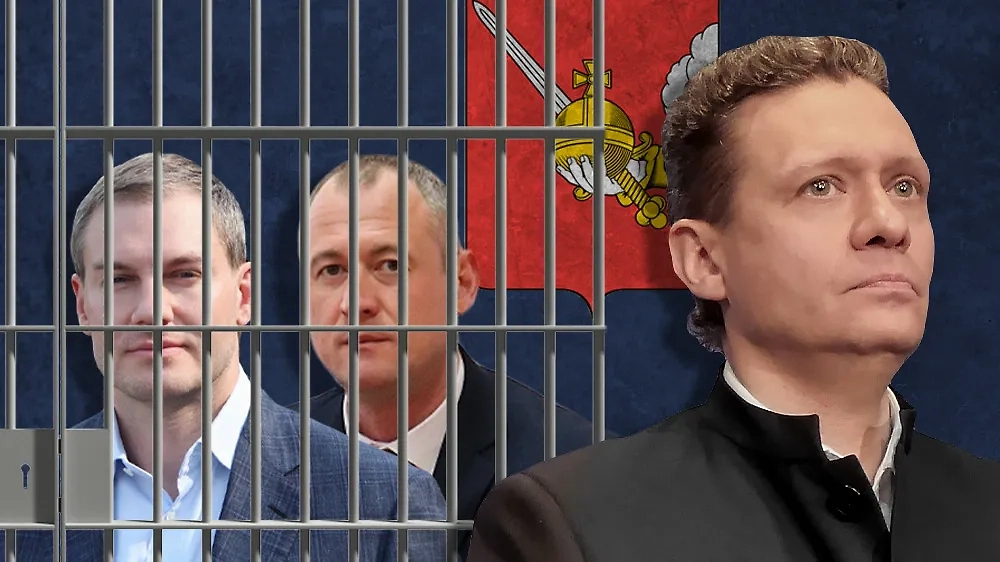 Вице-губернатор Вологодской области Денис Алексеев, глава областного представительства в Москве Кирилл Бочаров, губернатор Георгий Филимонов. Коллаж © Life.ru. Фото © ТАСС / Наталия Казаковцева, © VK / Представительство Вологодской области, © VK / Алексеев Денис Анатольевич