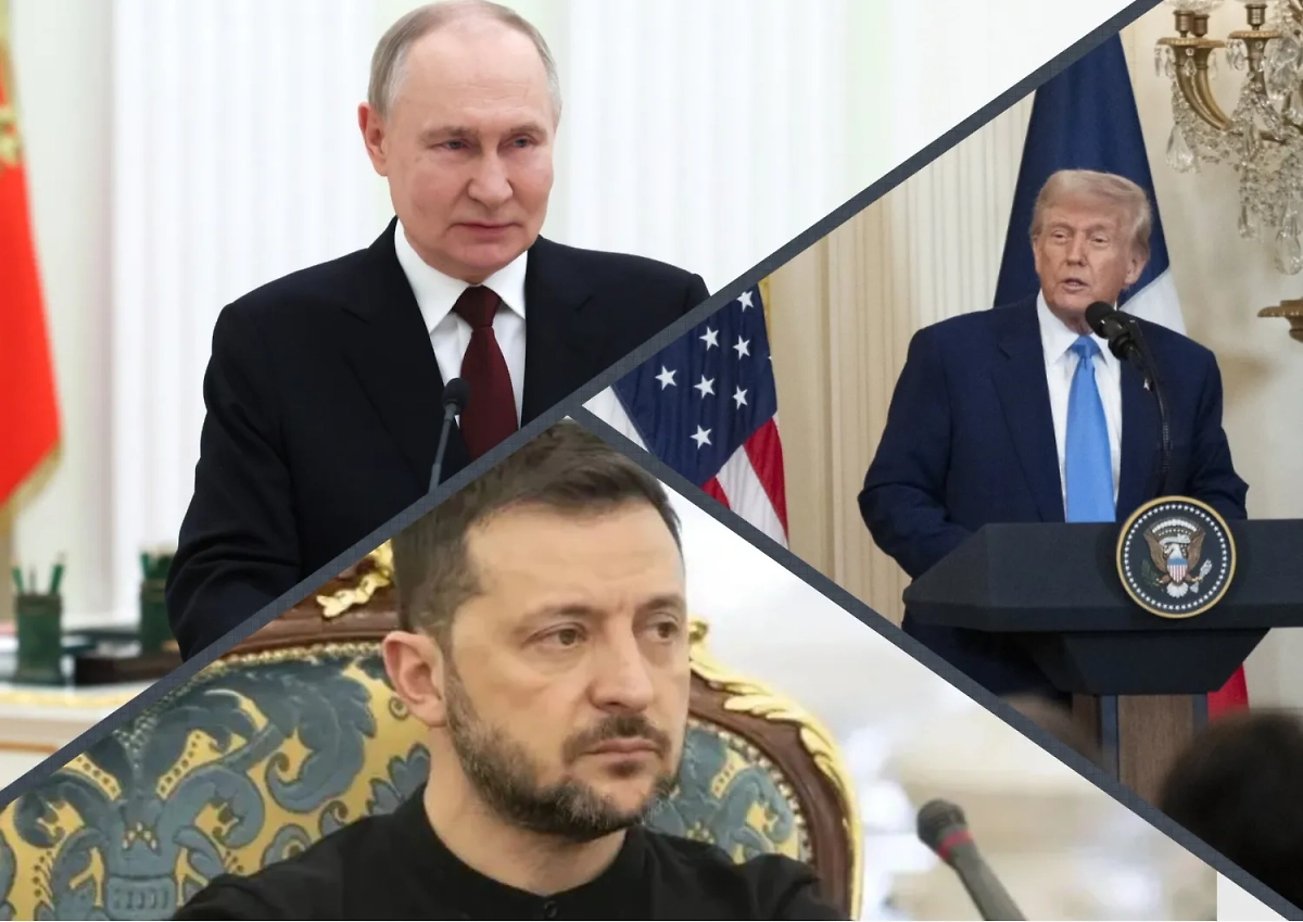 Владимир Путин, Дональд Трамп и Владимир Зеленский. Обложка © Коллаж Life.ru / kremlin.ru / X / The White House / president.gov.ua