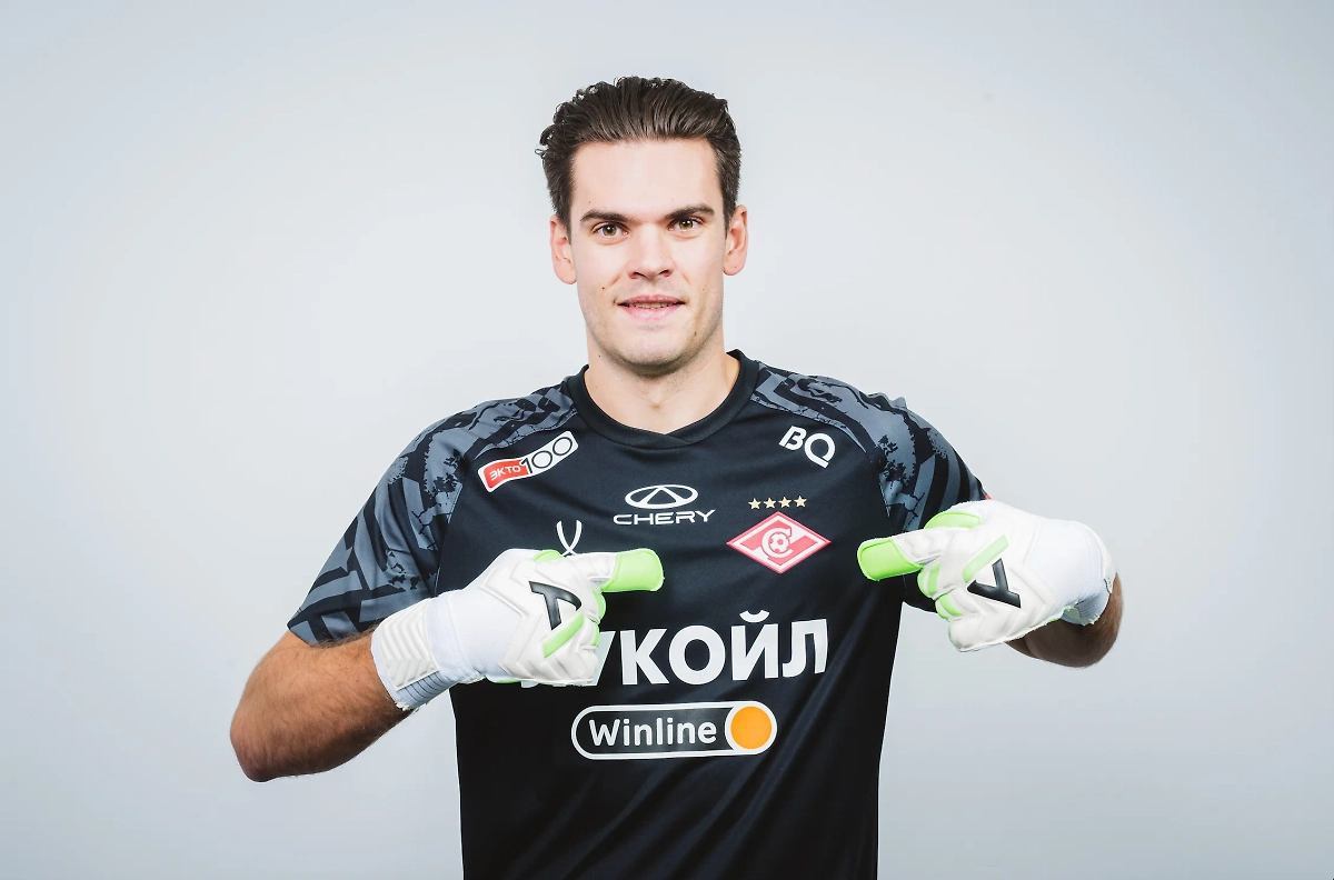 Илья Помазун в форме «Спартака». Фото © Сайт ФК «Спартак»