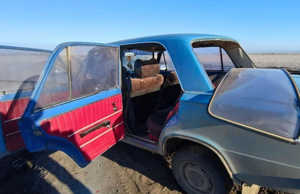 ВСУ ударили по легковушке в Запорожье. Фото © Telegram / Балицкий Евгений