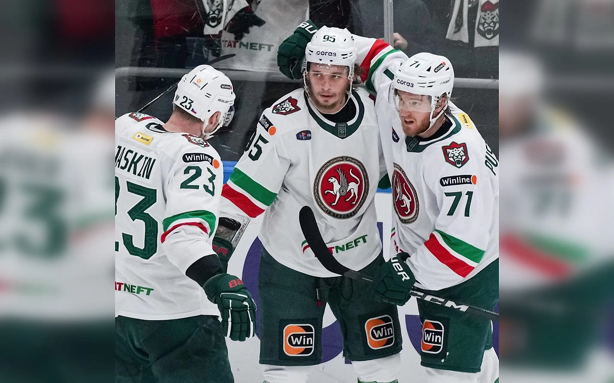 «Ак Барс» разгромил СКА в Санкт-Петербурге. Обложка © Telegram / ХК «Ак Барс»