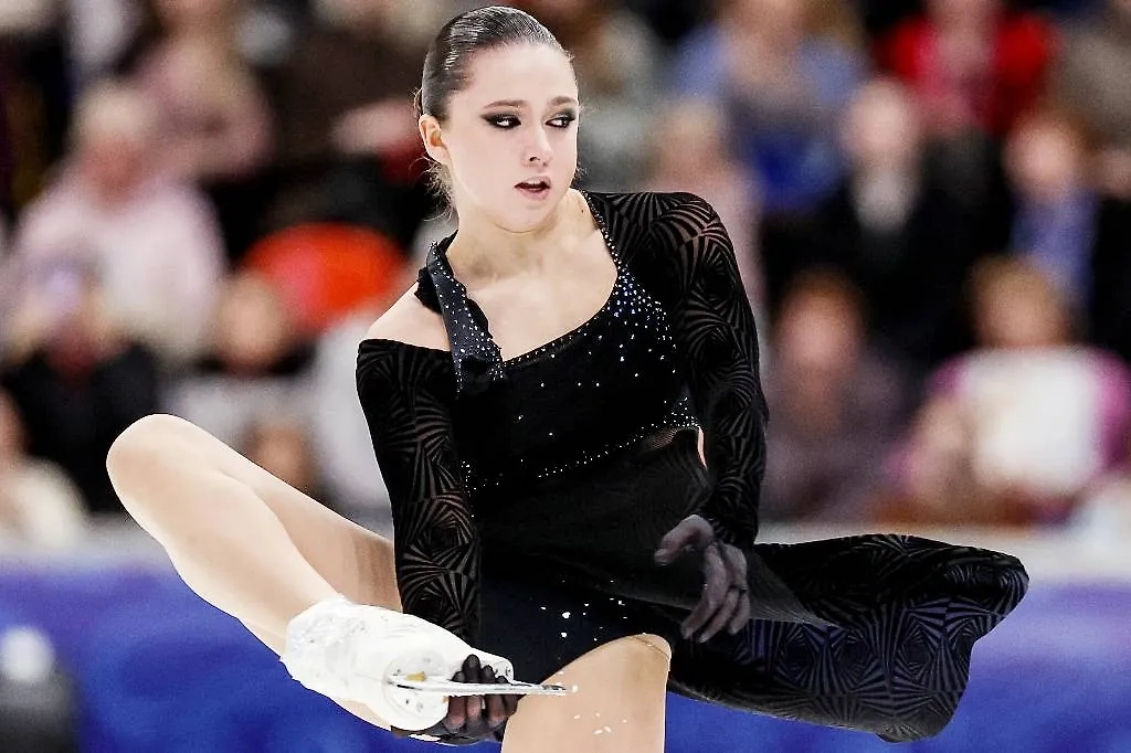 Камила Валиева (Москва) во время выступления.  Фото © Сергей Бобылев/ТАСС 