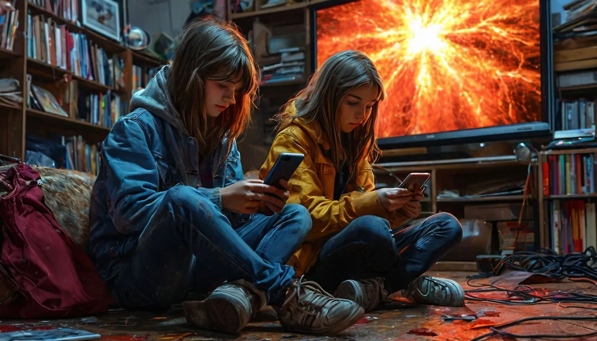 В День отказа от телефона россиян предупредили о негативном влиянии гаджетов. Обложка © «Шедеврум» / Life.ru