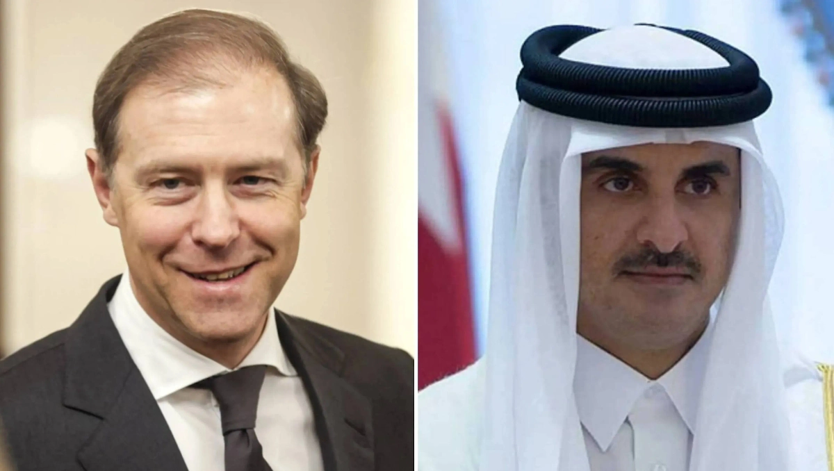 Первый вице-премьер РФ Денис Мантуров и глава правительства Катара Мухаммед бен Абдель Рахман Аль Тани. Обложка © ТАСС / Михаил Синицын, wikipedia.org / Ahmad Thamer Al Kuwari