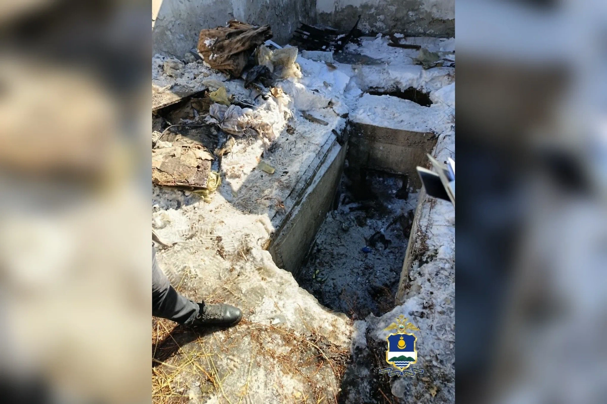 Досмотровая яма в районе посёлка Аэропорт. Обложка © Telegram / Полиция Бурятии