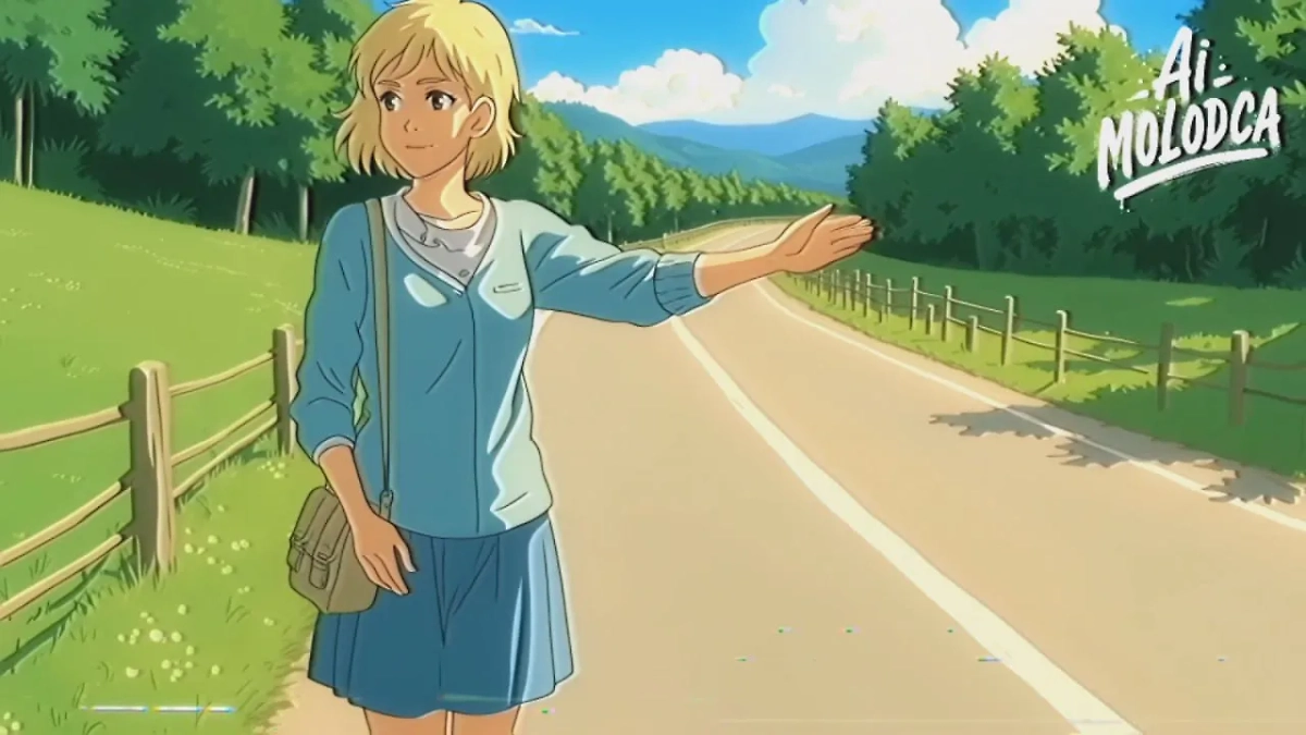 Блондинка из серии «Русский конвой» в глазах нейросети очень милая и совсем не коварная. Фото © Telegram / trends