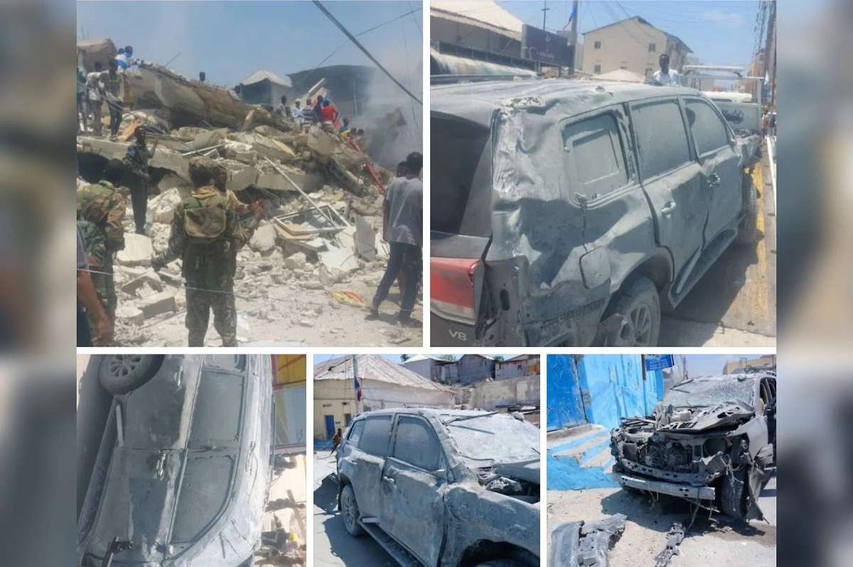 Группировка «Аш-Шабаб» взорвала кортеж президента Хасана Шейх Махмуда. Обложка © Х / Qarrandoon