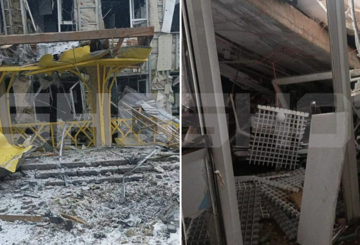 Последствия удара ВСУ по школе в Графовке. Фото © SHOT