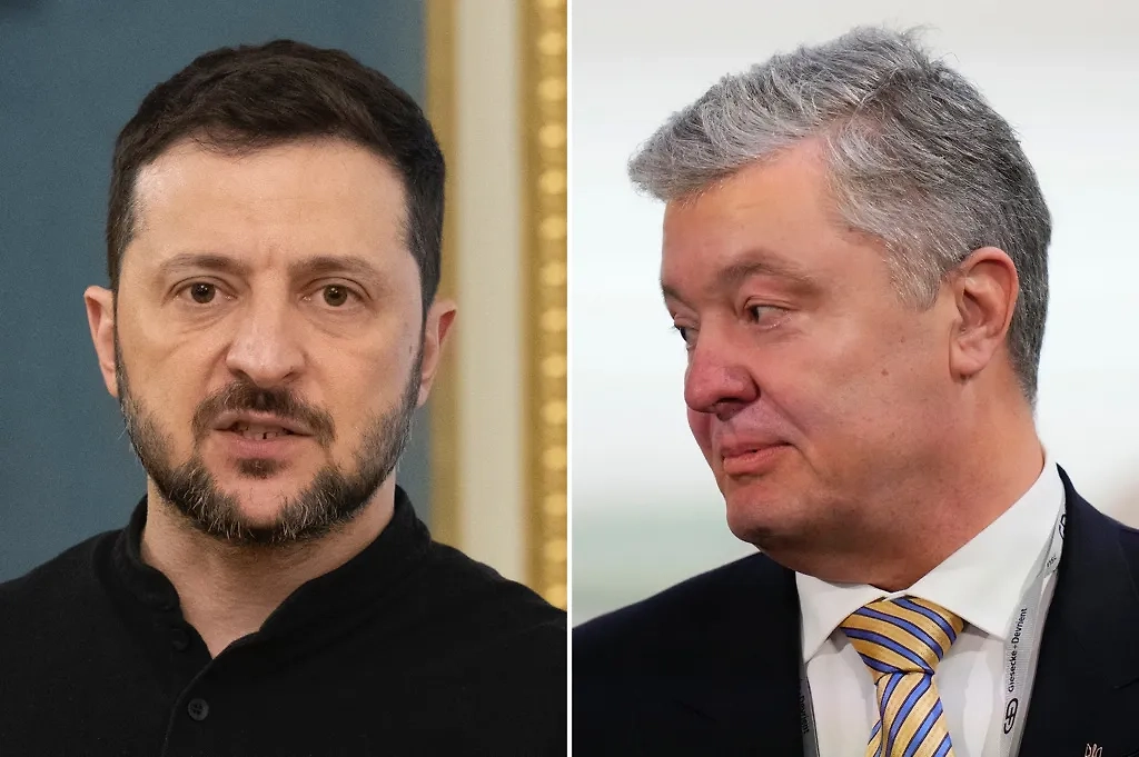 Зеленский и Порошенко*. Обложка © ТАСС / АР