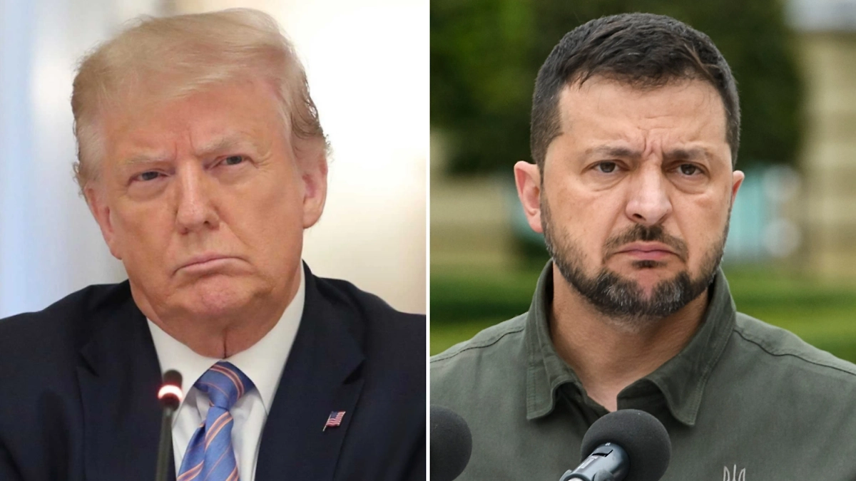 Американский лидер Дональд Трамп и Владимир Зеленский. Обложка © Shutterstock / FOTODOM / Joseff Bilev, Kooliiiiiie