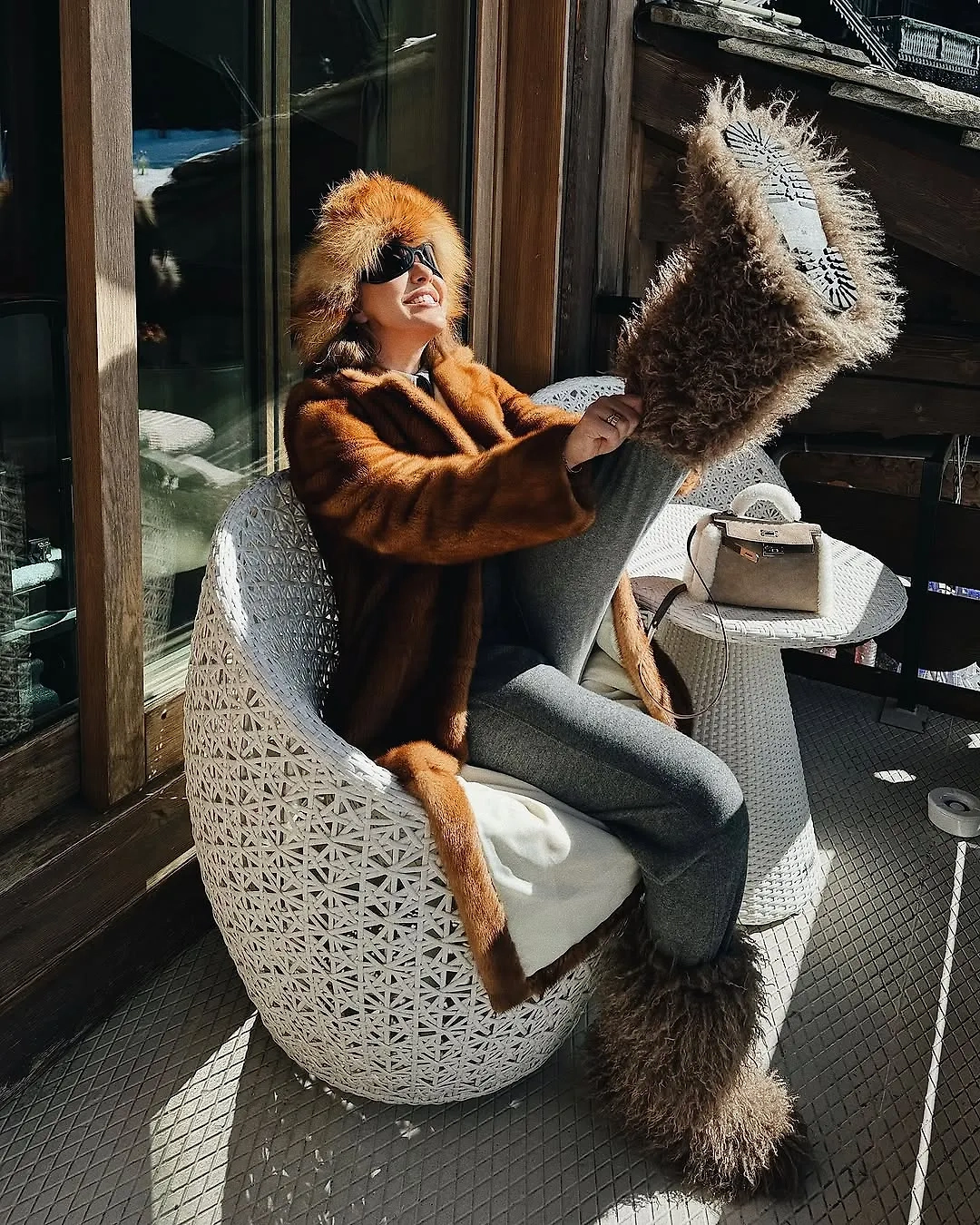 Ксения Собчак в Куршевеле. Фото © Instagram (признан экстремистской организацией и запрещён на территории Российской Федерации) / xenia_sobchak